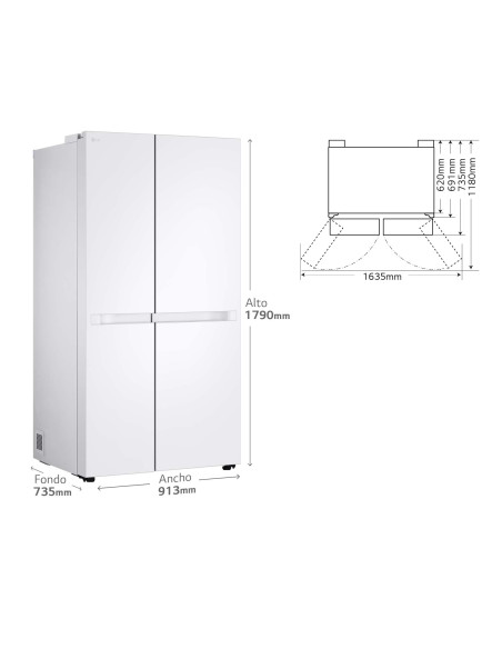 Frigorifico side by side Lg GSBC40SWPE