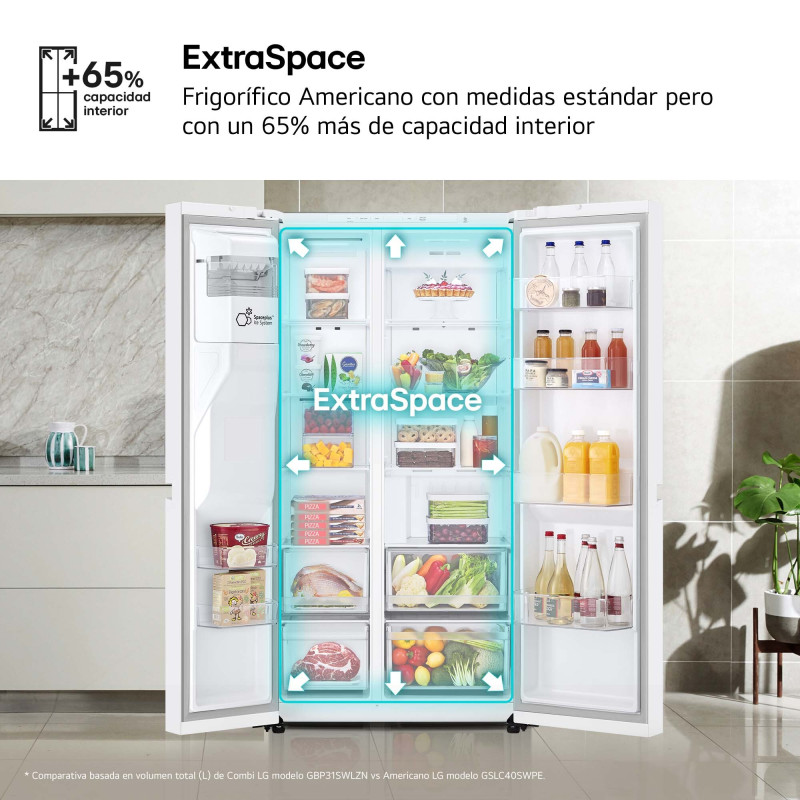 Frigorifico side by side Lg GSLC40SWPE