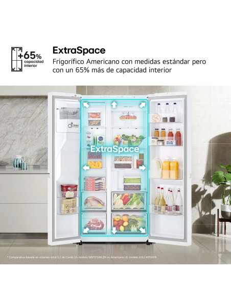 Frigorifico side by side Lg GSLC40SWPE