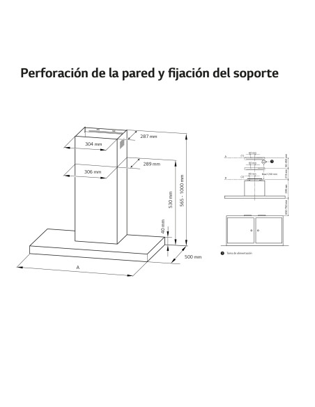 Campana decorativa Lg HCEZ2426S