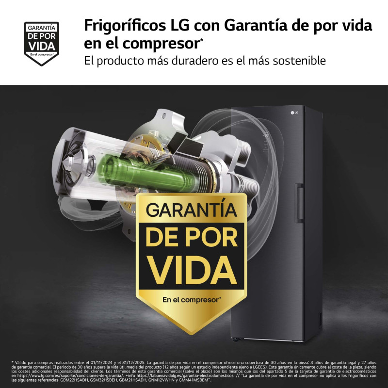 Congelador vertical NF Lg GFM61MCCSF Congelador vertical NF Lg GFM61MCCSF