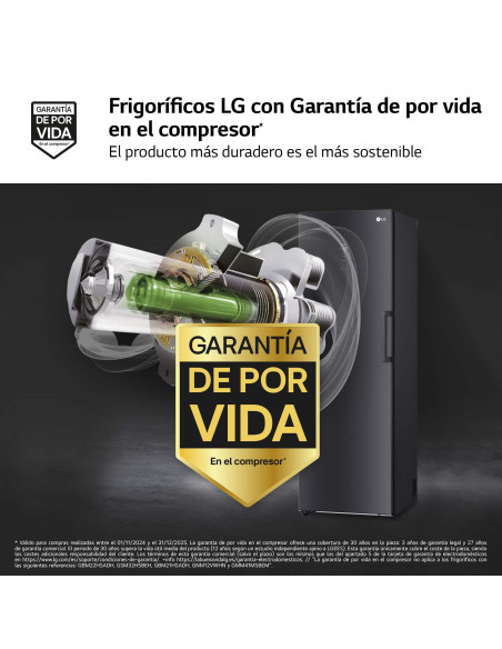 Congelador vertical NF Lg GFM61MCCSF
