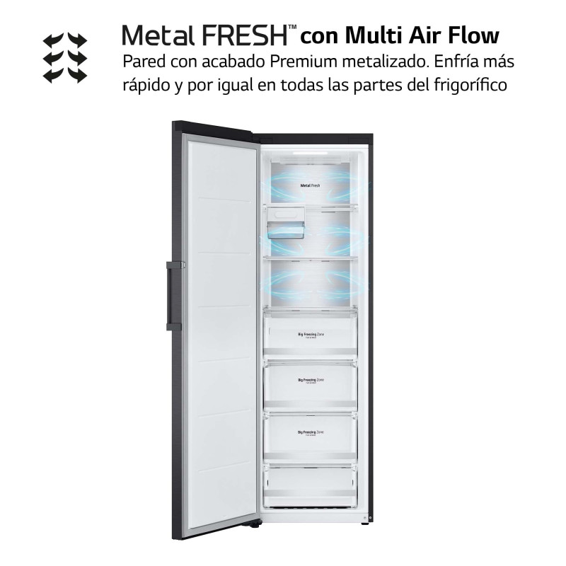 Congelador vertical NF Lg GFM61MCCSF Congelador vertical NF Lg GFM61MCCSF