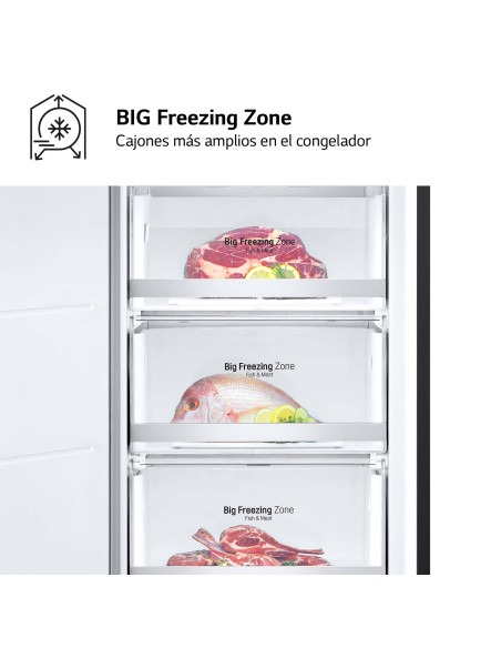 Congelador vertical NF Lg GFM61MCCSF