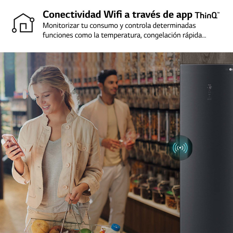 Congelador vertical NF Lg GFM61MCCSF Congelador vertical NF Lg GFM61MCCSF