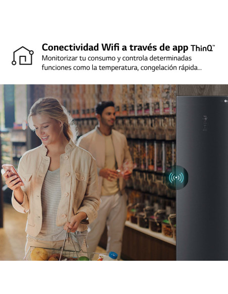 Congelador vertical NF Lg GFM61MCCSF