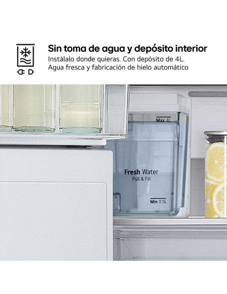 Frigorifico side by side Lg GMG861MBAE
