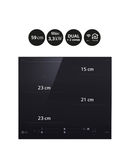 Vitroceramica induccion Lg CBIZ2435B