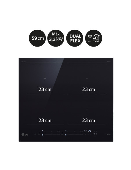 Vitroceramica induccion Lg CBIZ2437B