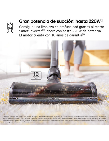 Aspirador escoba Lg A9KLITE1C