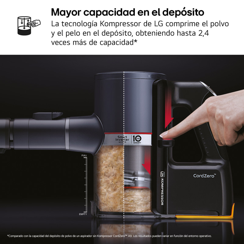 Aspirador escoba Lg A9KLITE1C