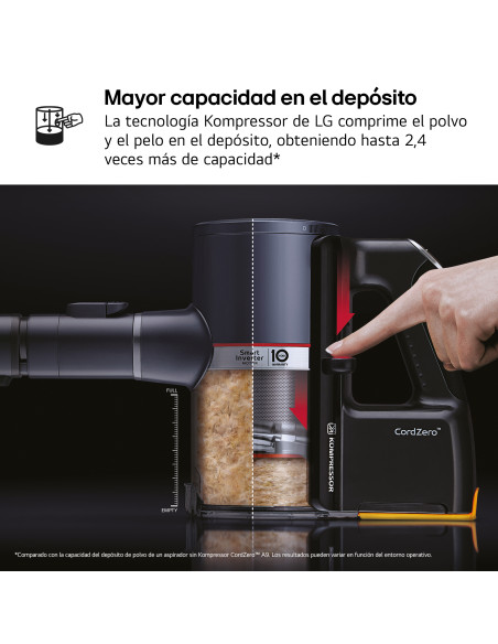 Aspirador escoba Lg A9KLITE1C