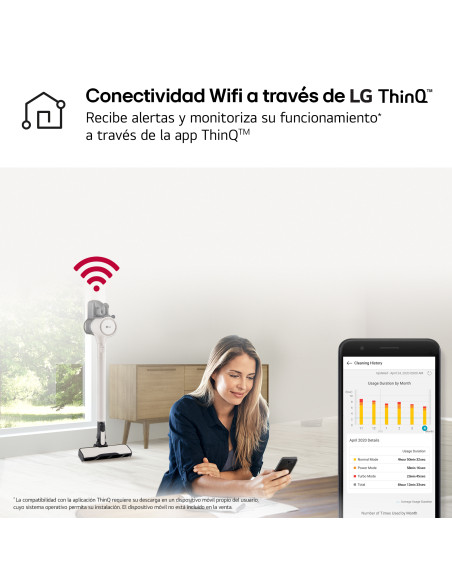 Aspirador escoba Lg A9KLITE1C
