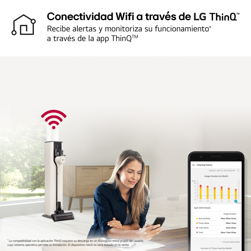 Aspirador escoba Lg A9TPRIME1C