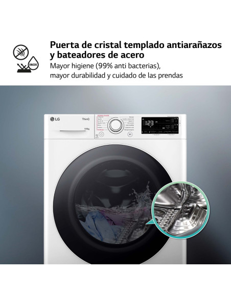 Lavasecadora Lg F4DR5509A0W