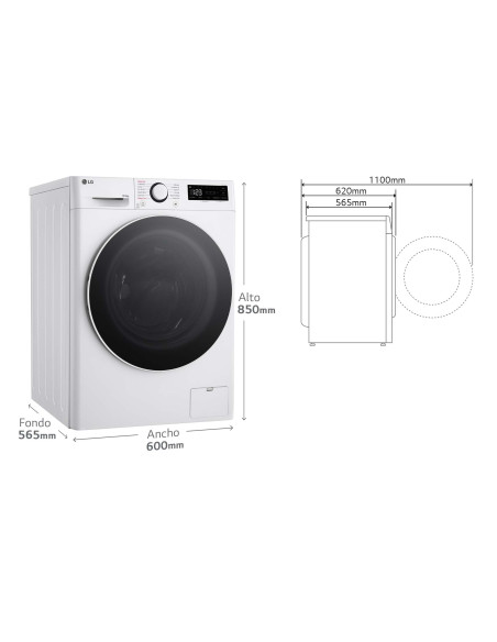 Lavasecadora Lg F4DR6010A0W