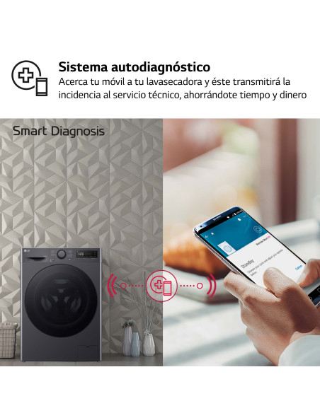Lavasecadora Lg F4DR6010AGM