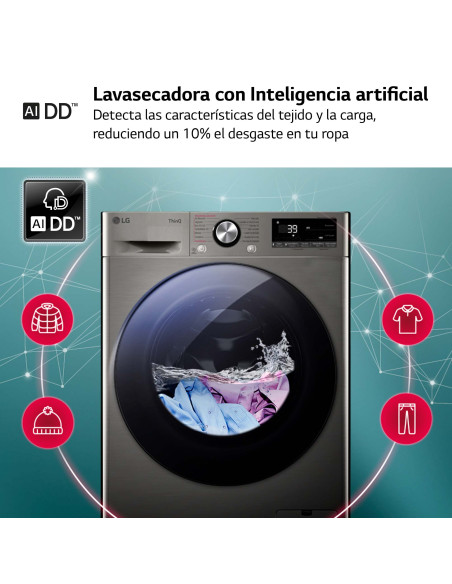 Lavasecadora Lg F4DR7011AGS