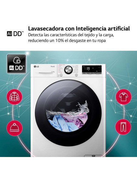 Lavasecadora Lg F4DR7011AGW