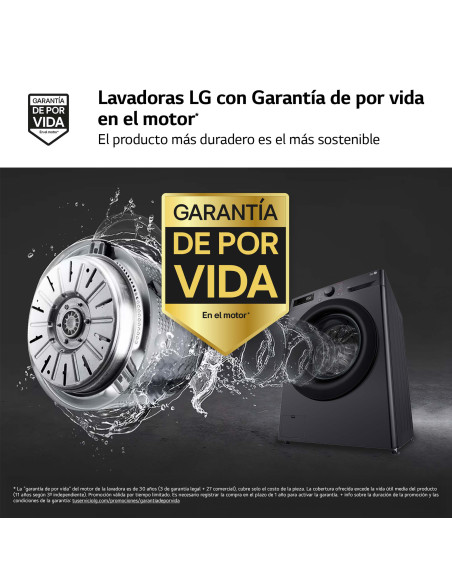 Lavadora Lg F4WR5009A6M