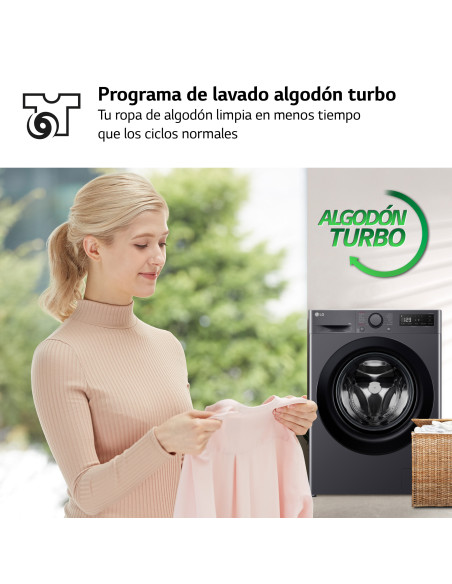 Lavadora Lg F4WR5009A6M