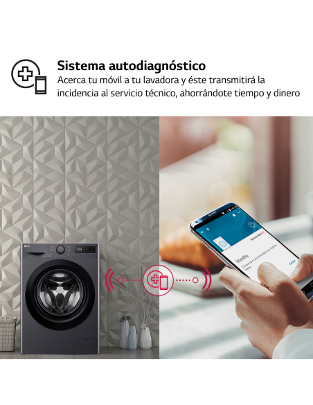 Lavadora Lg F4WR5009A6M