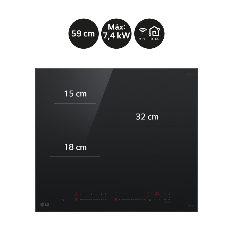 Vitroceramica induccion Lg CI5Z2421BN