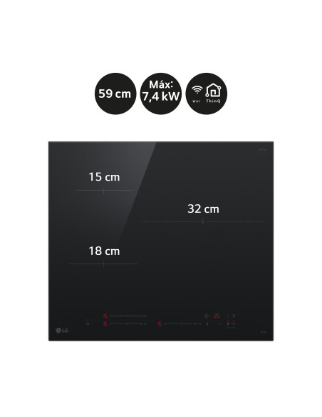 Vitroceramica induccion Lg CI5Z2421BN
