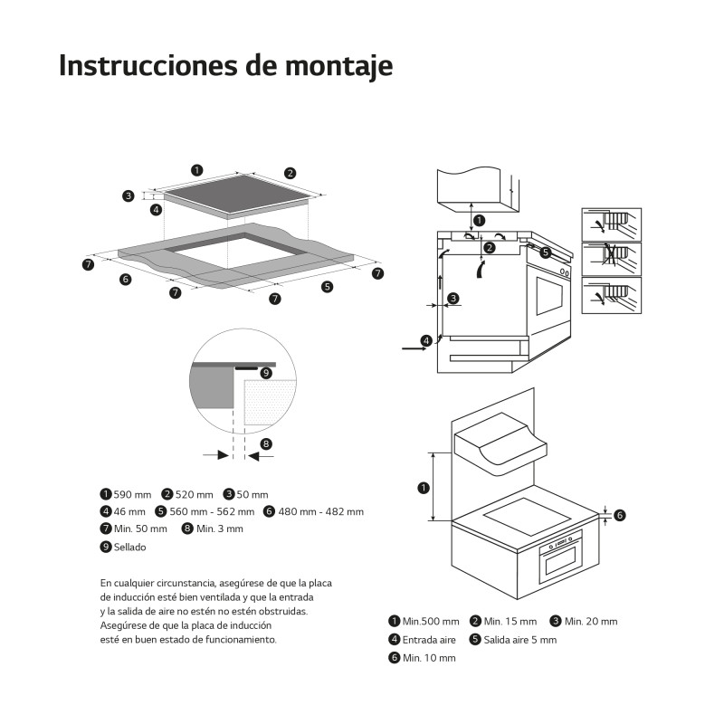 Vitroceramica induccion Lg CI5Z2421BN