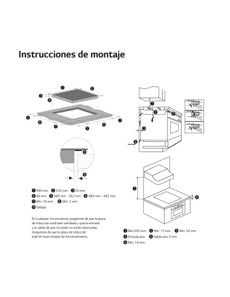 Vitroceramica induccion Lg CI5Z2421BN