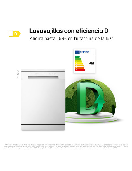 Lavavajillas 60 Lg DF142FW