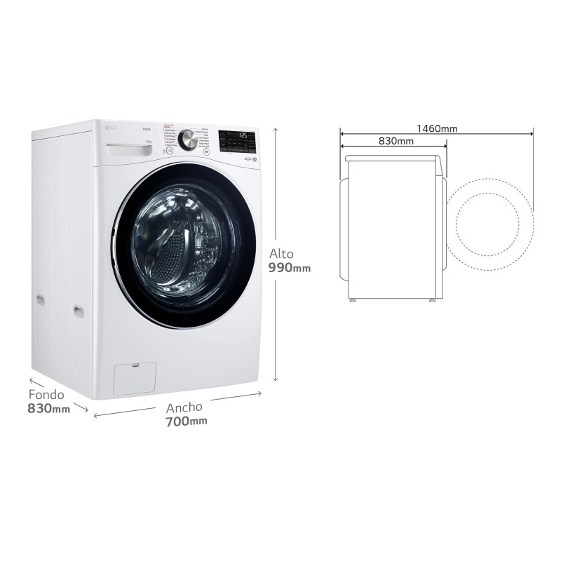 Lavadora Lg F0P3CYV2W Lavadora Lg F0P3CYV2W