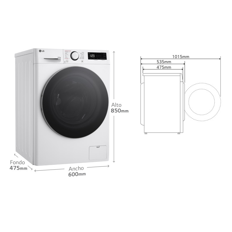 Lavasecadora Lg F2DR5S09A1W Lavasecadora Lg F2DR5S09A1W