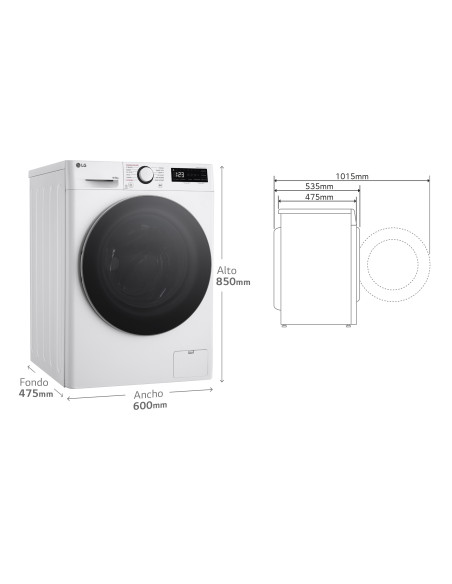 Lavasecadora Lg F2DR5S09A1W