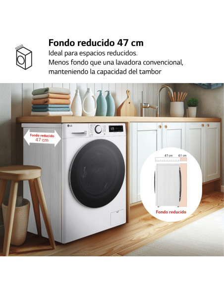 Lavasecadora Lg F2DR5S09A1W