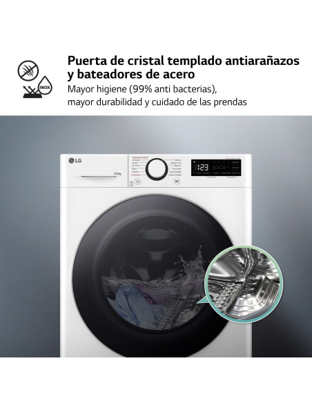 Lavasecadora Lg F2DR5S09A1W