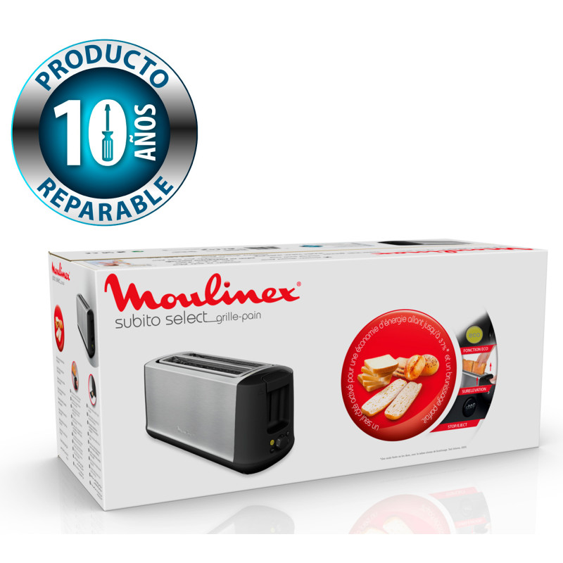 Tostador Moulinex LS342D10, INOX, 2... Tostador Moulinex LS342D10, INOX, 2...