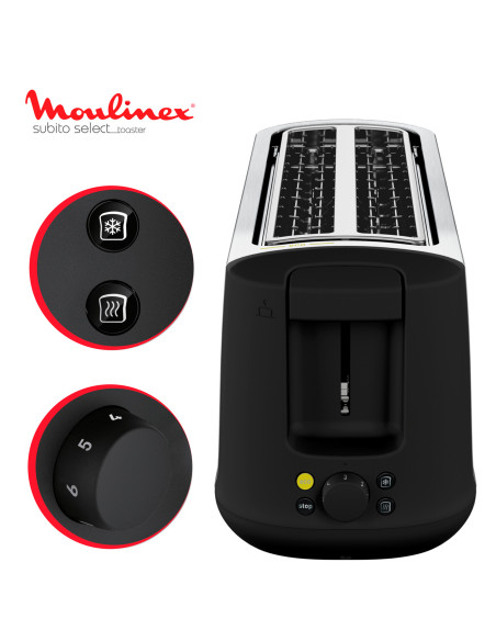Tostador Moulinex LS342D10, INOX, 2 RANURAS