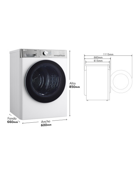 Secadora Lg RH80V9AV4N