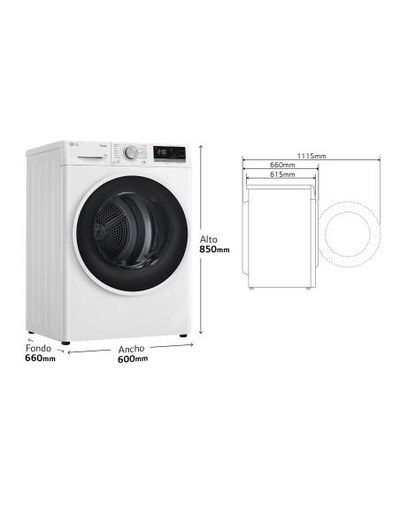 Secadora Lg RH90V5AV6N