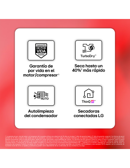 Secadora Lg RH90V5AV6N