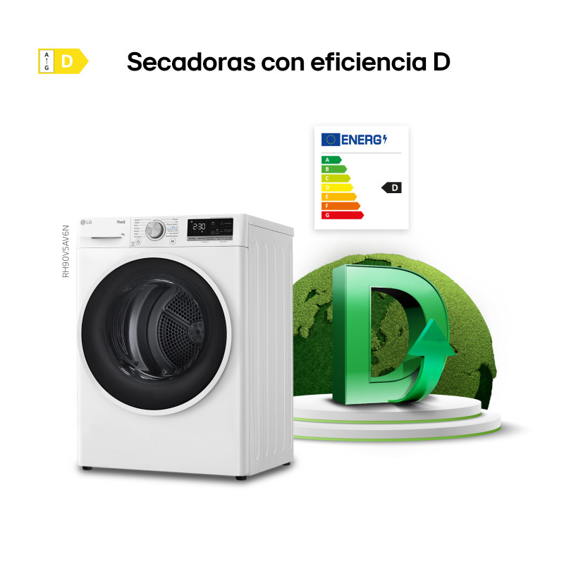 Secadora Lg RH90V5AV6N