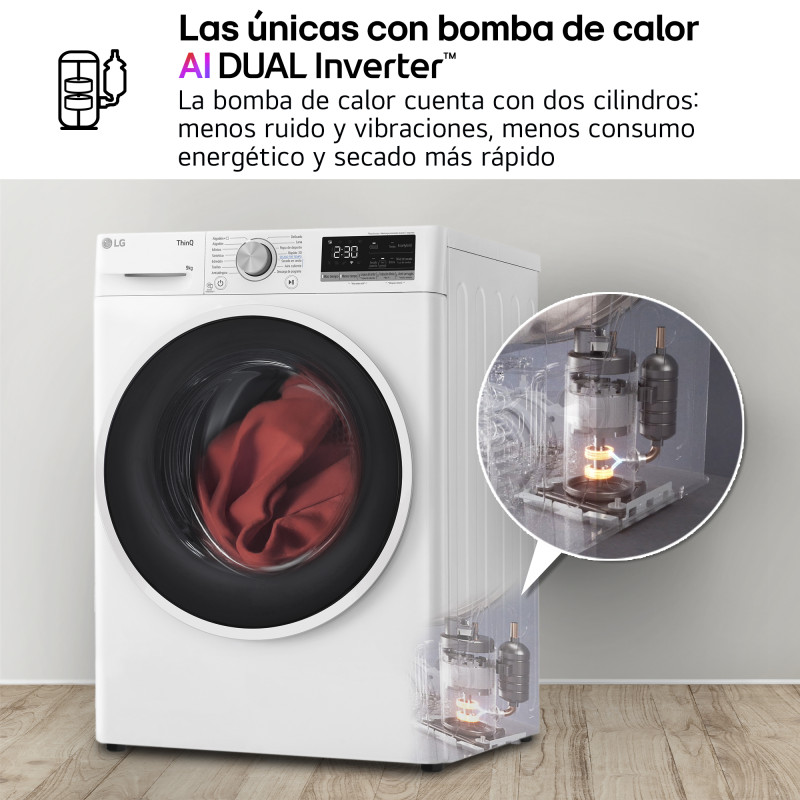 Secadora Lg RH90V5AV6N