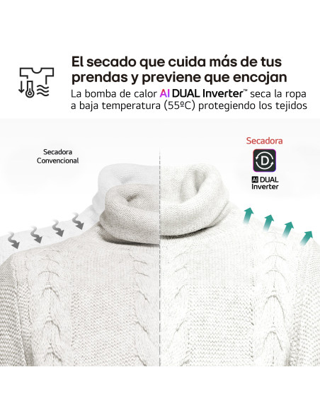 Secadora Lg RH90V5AV6N