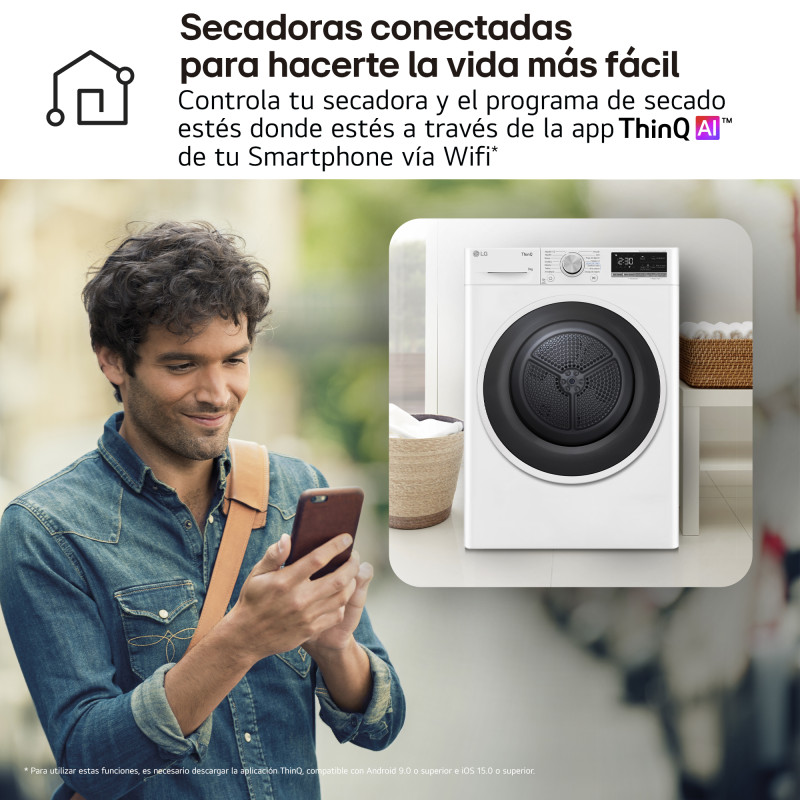 Secadora Lg RH90V5AV6N