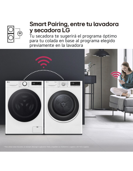 Secadora Lg RH90V5AV6N