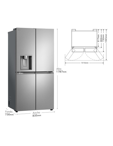 Frigorifico side by side Lg GML860PYFE