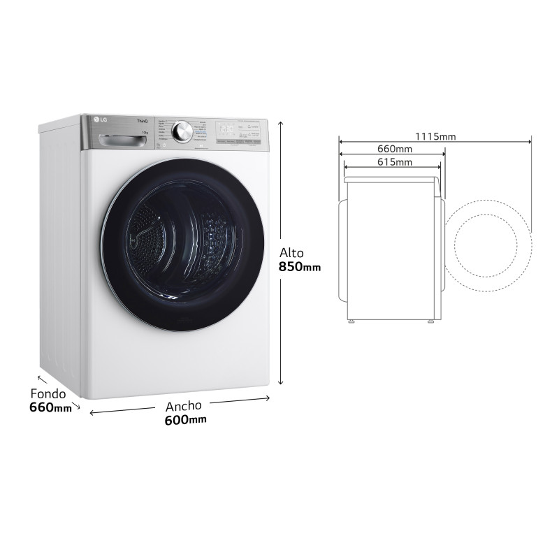 Secadora Lg RH10V9AV2WR Secadora Lg RH10V9AV2WR