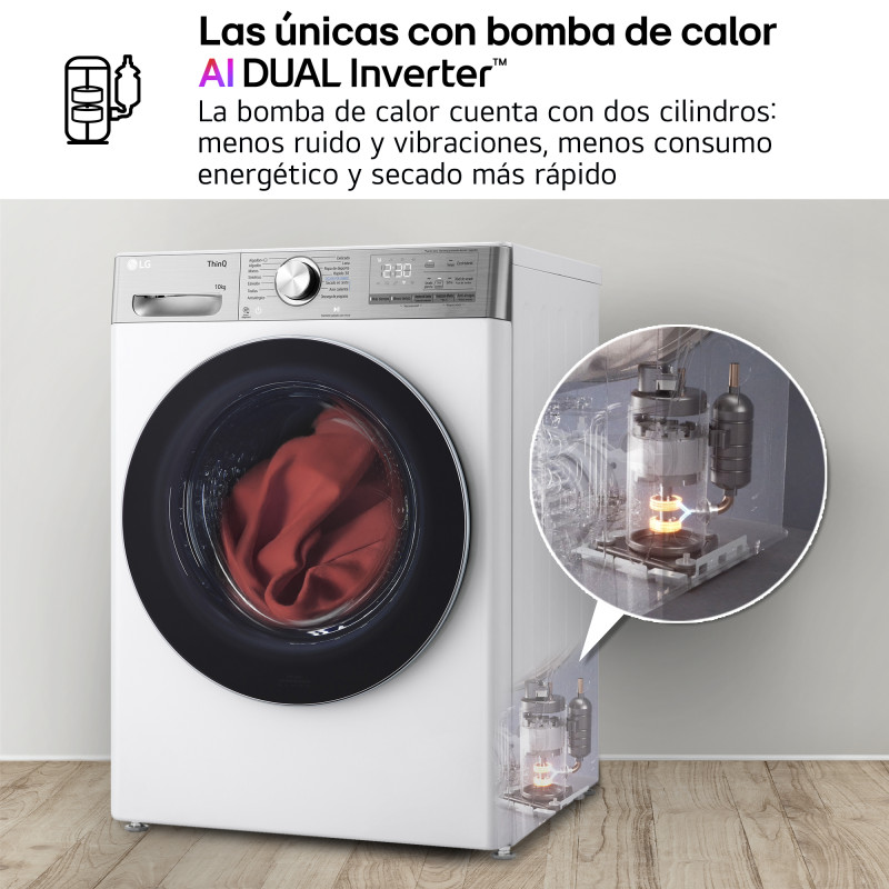 Secadora Lg RH10V9AV2WR Secadora Lg RH10V9AV2WR