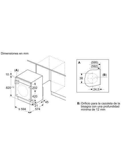 Lavasecadora INT Bosch WKD28260ES